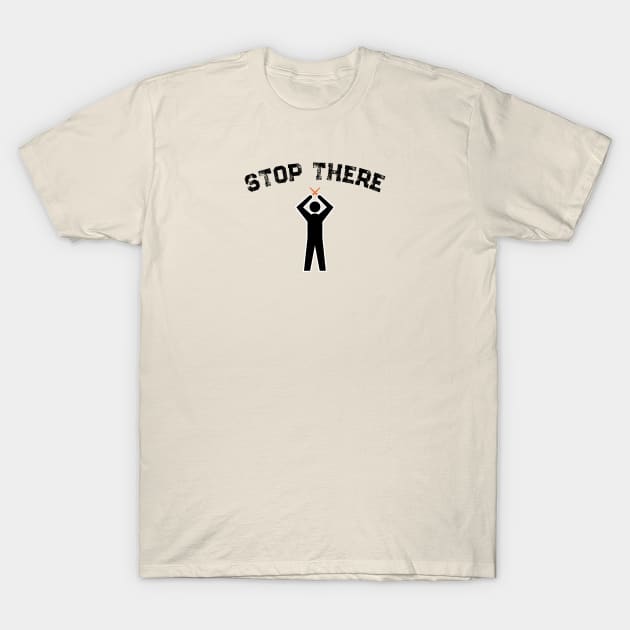 Airplane Ramp Marshaller — STOP THERE T-Shirt by Vidision Avgeek